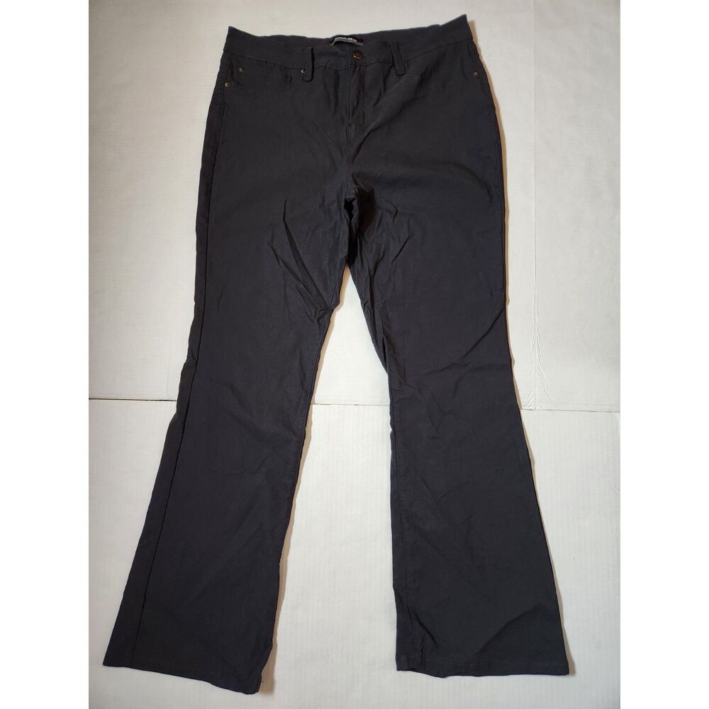 Royalty For Me Black Stretch Pants Women’s XL Zipper Button Closure